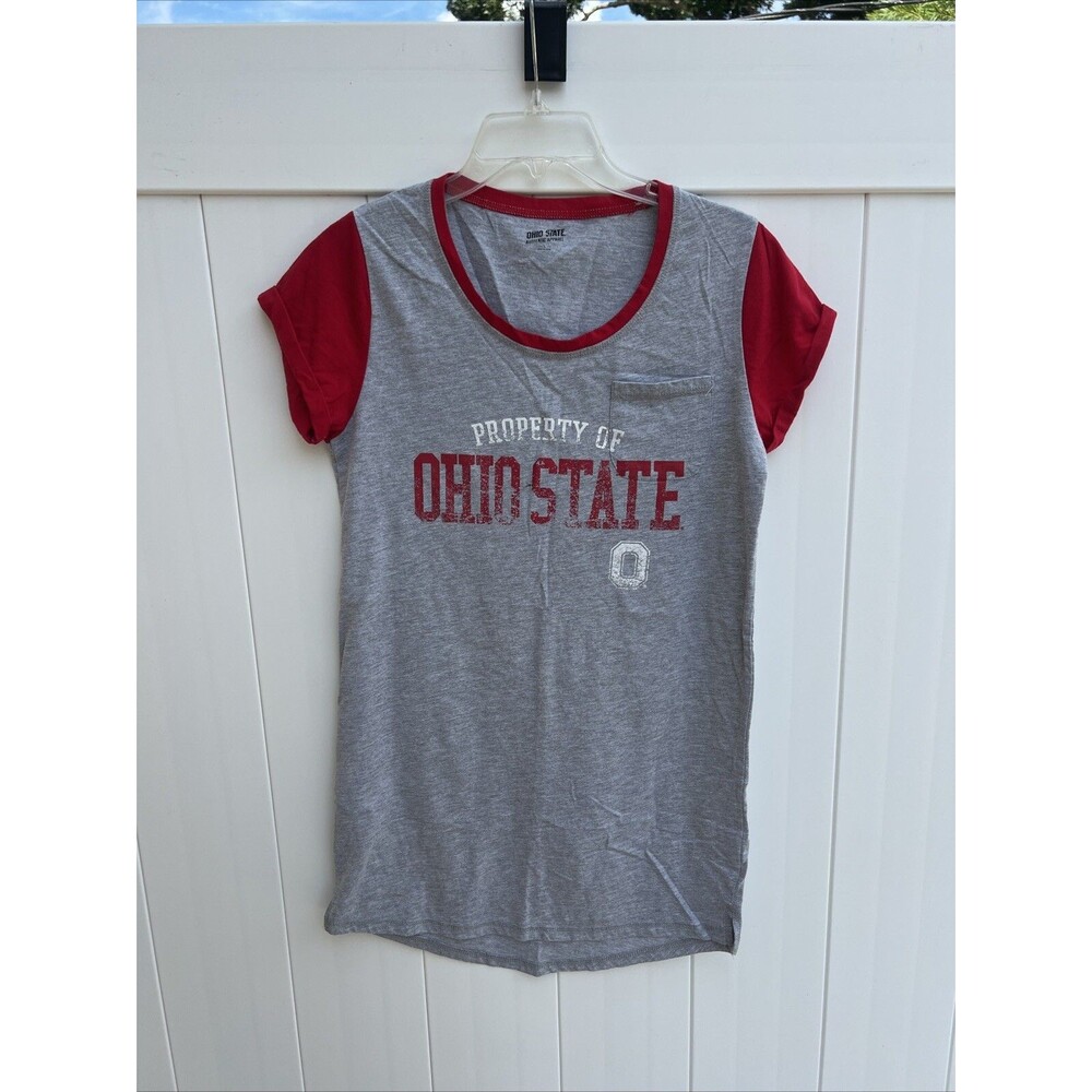 Ohio State Buckeyes Authentic Apparel Womens Large Tunic Short Sleeve